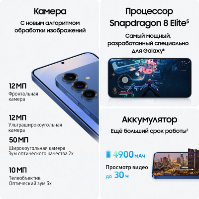 Смартфон Samsung Galaxy S25+ 5G 12/256GB Grey