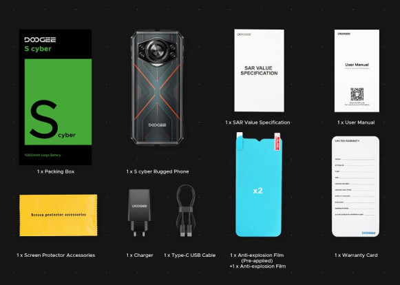 Смартфон Doogee S Cyber 8/256Gb Mirage Silver